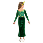 Kids Girls Shrek Princess Fiona Dress Cosplay Costume Outfits Halloween Carnival Party Disguise Suit
